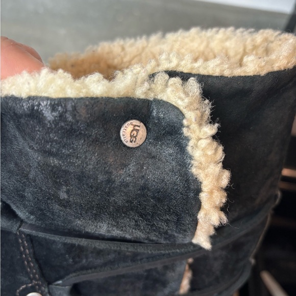UGG Australia Surfcat Uptown Black Suede Winter Boots Size Women’s 8 - Picture 10 of 13